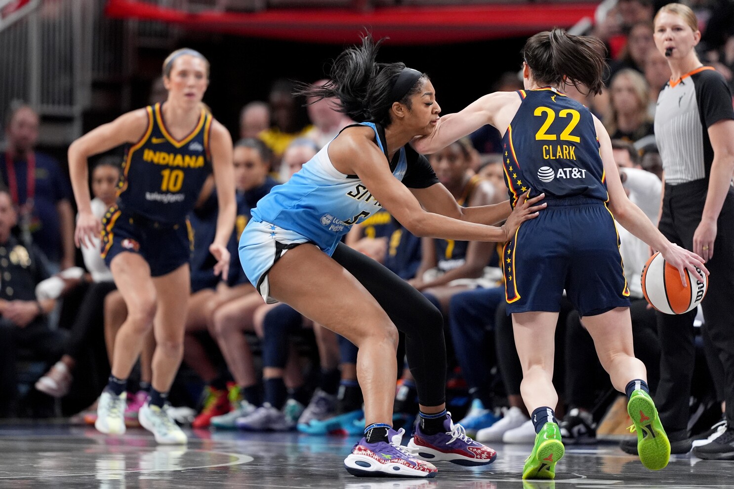 Angel Reese contends she was making basketball play on Caitlin Clark despite flagrant foul call